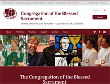 Tablet Screenshot of blessedsacrament.com