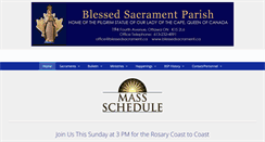 Desktop Screenshot of blessedsacrament.ca