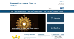 Desktop Screenshot of parish.blessedsacrament.net