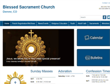 Tablet Screenshot of parish.blessedsacrament.net