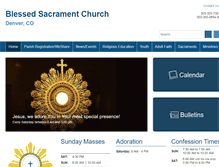 Tablet Screenshot of blessedsacrament.net